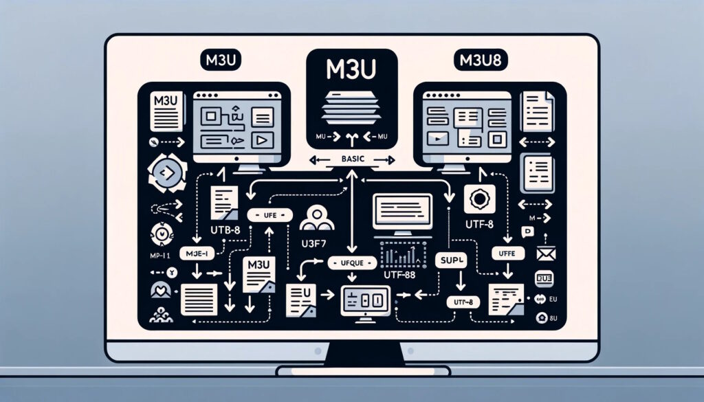 What is the difference between M3U and M3U8 files?